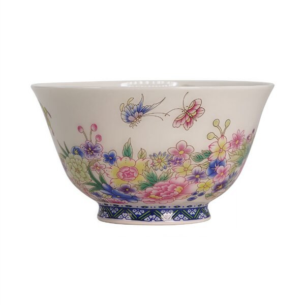 Jingdezhen Pastel Flower Tea Cup