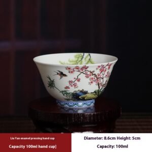 Capacity size Diameter: 8.6cm Height: 5cm Capacity: 100ml